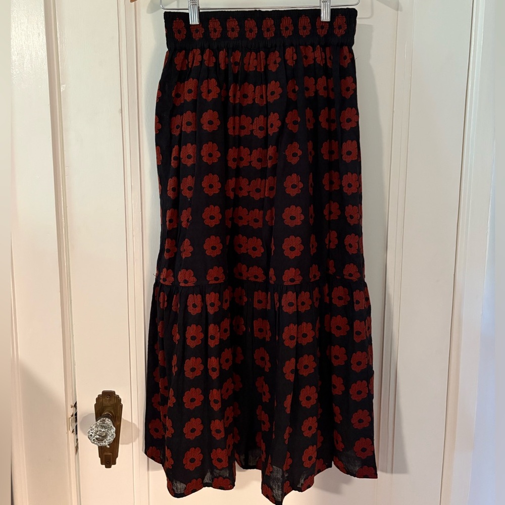 Ace & Jig Red Floral Skirt - NEW